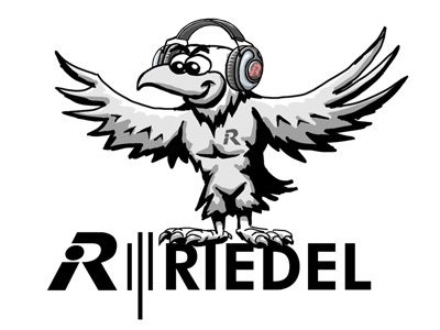 Adler Cartoon/Maskottchen Entwurf für Riedel.