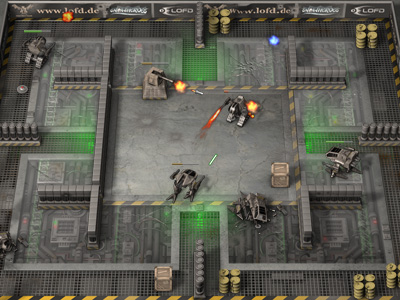 Ingamescreenshot aus dem Spiel XBlaster. XBlaster war ein Massively-Multiplayer-Online-Game, welches von eLOFD entwickelt und von BigPoint herausgegeben wurde.